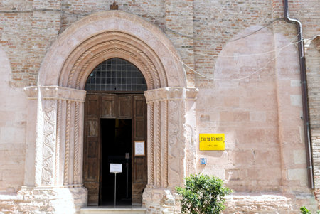 Urbania, Italy - Apr 25, 2023: the Church of the dead with natural mummies from the middle agesのeditorial素材