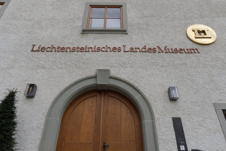Vaduz, Liechtenstein - 2 jan 2023: view of the Liechtensteinische Landesmueseumのeditorial素材