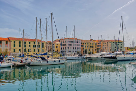 Savona, Italy - view of the portのeditorial素材