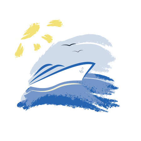 Yacht - Illustrationのイラスト素材