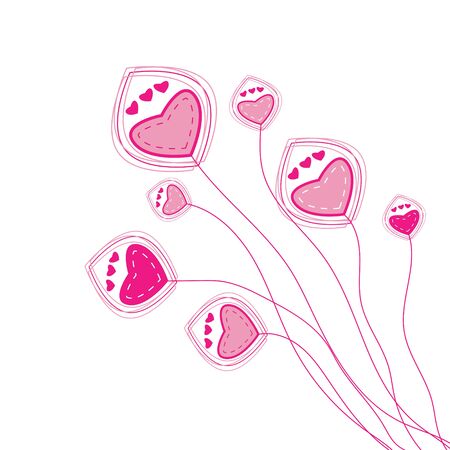 vector flower backgroundのイラスト素材