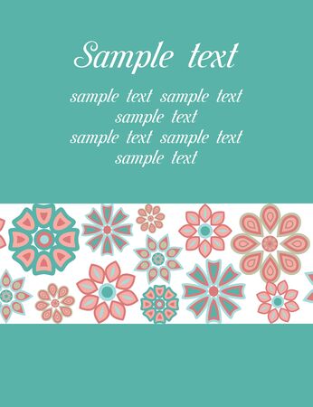 Template frame design for greeting cardのイラスト素材