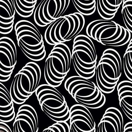 Black and white seamless vector background.のイラスト素材