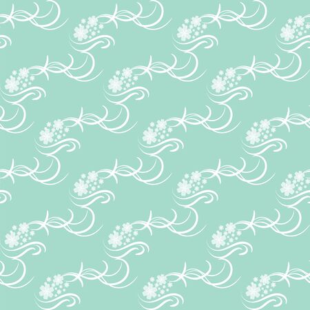 Seamless floral pattern, vintage backgroundのイラスト素材