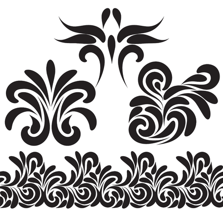 Vintage design elementsのイラスト素材