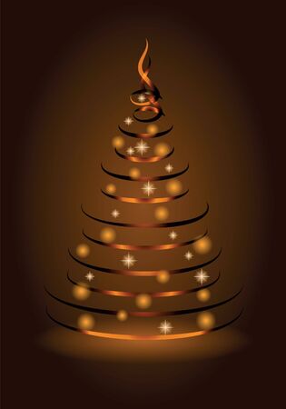 Christmas tree-Illustrationのイラスト素材