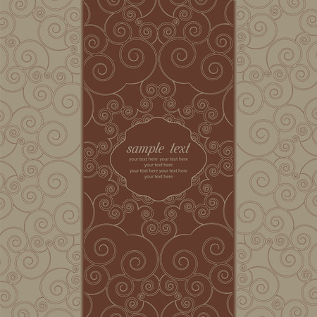 Invitation card with floral pattern eps10のイラスト素材