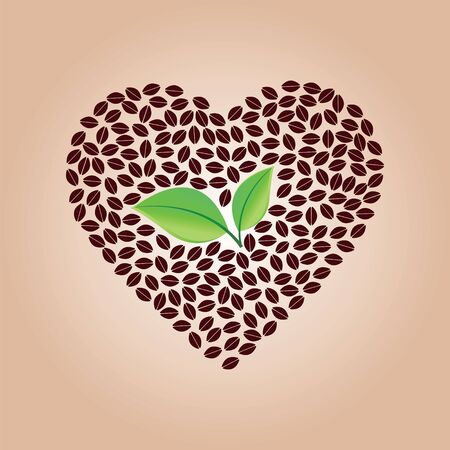 Coffee Heart - Illustrationのイラスト素材
