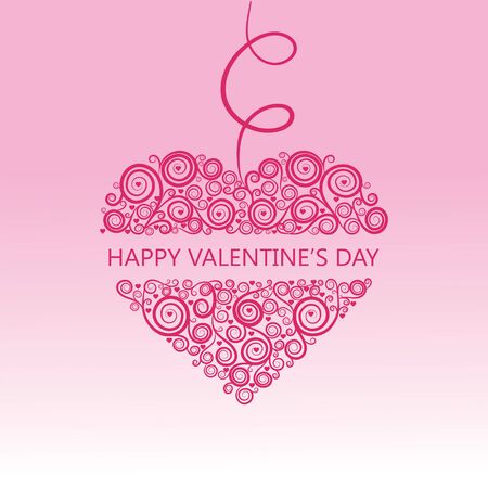 Heart .Valentine card.- Illustrationのイラスト素材