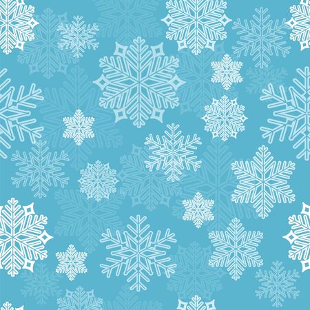 Snowflake Seamless Pattern - Illustration
