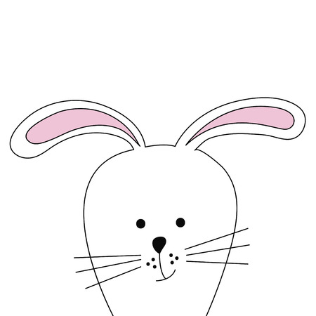 Cute Easter bunnyのイラスト素材