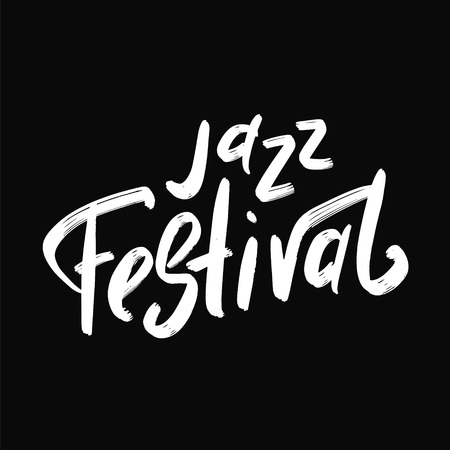 Jazz festival lettering. International Jazz Day.のイラスト素材