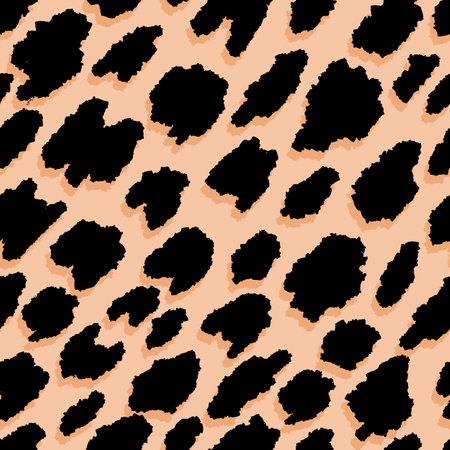 Leopard skin. Seamless pattern with animal print. Can be used for wallpaper, textile.のイラスト素材