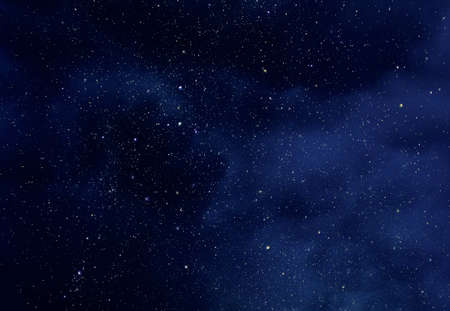 Night Sky with Stars and soft Milky Way Universe as Background or Textureの写真素材