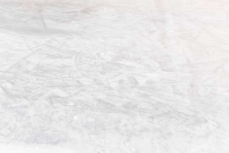 Ice and snow at ice rink as background or texture