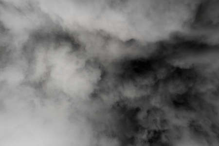 Texture of fog on black backgroundの写真素材
