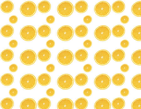 Oranges, seamless pattern of citrus fruits as background