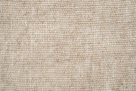 Close-up of checkered sackcloth as texture or backgroundの写真素材