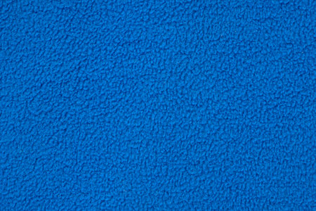 Blue fleece jacket lining as texture or background, top view.の写真素材