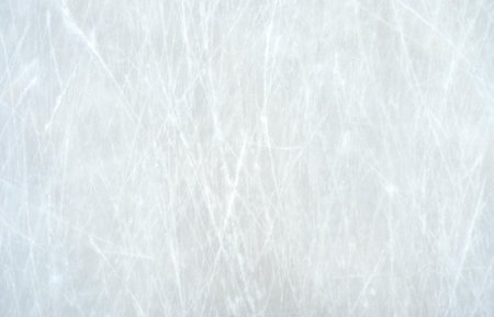 Natural Ice texture, scratched ice on the rink, top viewの写真素材