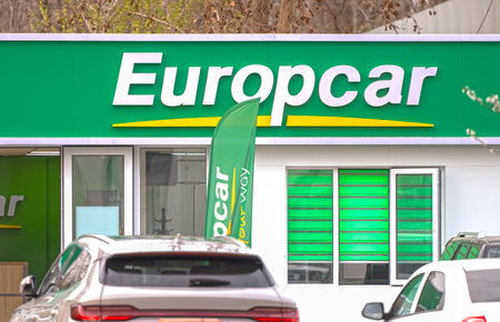 TASHKENT - MAR 27: Europcar office on March 27. 2024 in Uzbekistanのeditorial素材