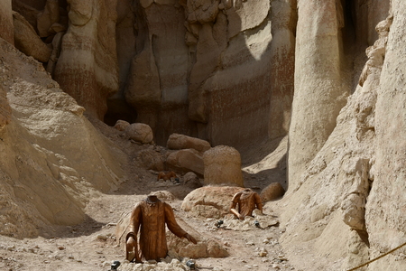 Al Qarah mountain Tourist destination in Saudi Arabiaのeditorial素材