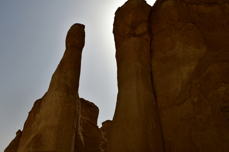 Al Qarah mountain of the land of civilizationの写真素材