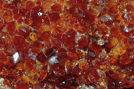 Orange color Citrine crystalの写真素材