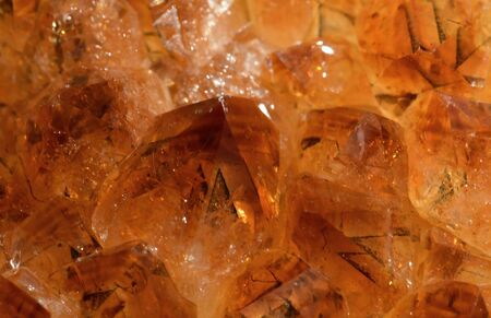 citrine crystalsの写真素材