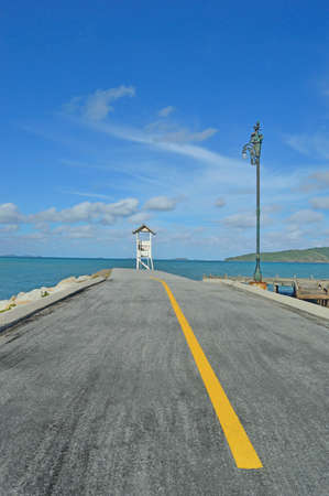 Road to seaの写真素材
