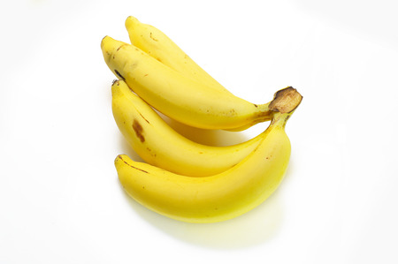 Bunch of bananas isolated on white backgroundの写真素材