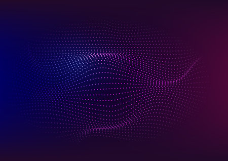 Abstract wave technology backgroundのイラスト素材