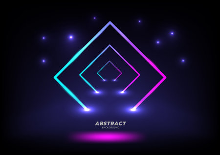 Abstract neon color light backgroundのイラスト素材
