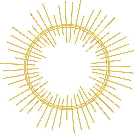 Sun motif, haloのイラスト素材