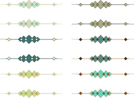 Frameset of geometry.のイラスト素材