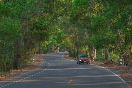 green road highway south of thailandのeditorial素材