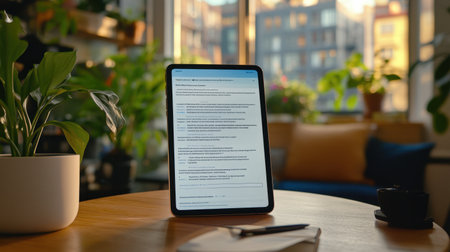 Clean interface showing markdown documentation, table of contents, and version control logの素材