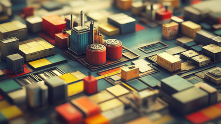 Lean manufacturing board showing production flow diagrams, value stream maps, and takt time calculationsの素材