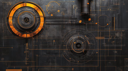 Systems engineering diagram with feedback loops, control systems, and dynamic state representationsの素材