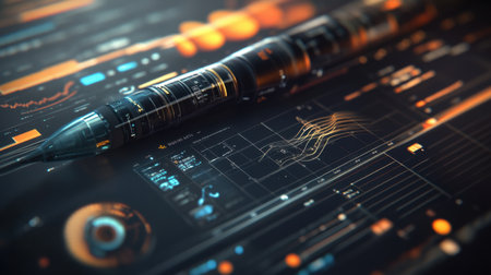 Technical progress report with charts, material usage stats, and milestone completion datesの素材