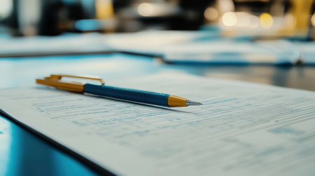 System specification document open on desk, showcasing functional requirements, architecture, and design elementsの素材