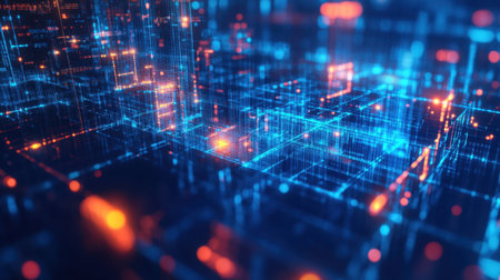Visual representation of AI filtering medical records for predictive analysisの素材