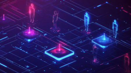 Virtual hospital system interface using AI to manage patient flow and emergency alertsの素材