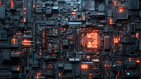 Intelligent automation system tracking component movements via sensors and softwareの素材