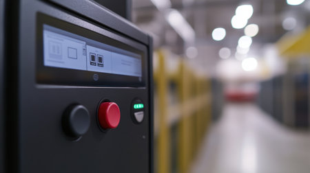 Digital control interface regulating HVAC systems in a factoryの素材