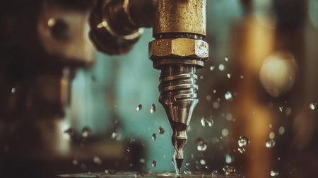 Precision CNC drill machine with cooling system and chip removal mechanismの素材