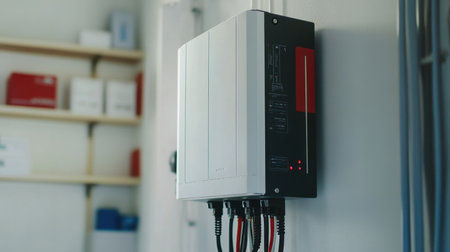 Power inverter connected to battery bank for off-grid electrical energy systemsの素材