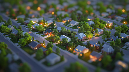 Digital screen with suburb property value gradient map and legend barの素材