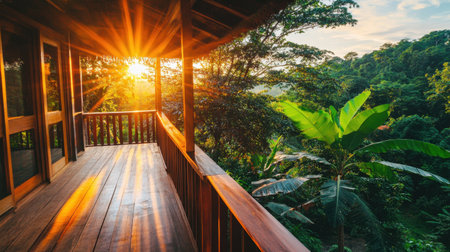 Promotional materials for an eco-tourism adventure tour packageの素材