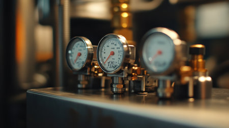 Advanced sensors monitoring temperatures and outputs on industrial equipmentの素材